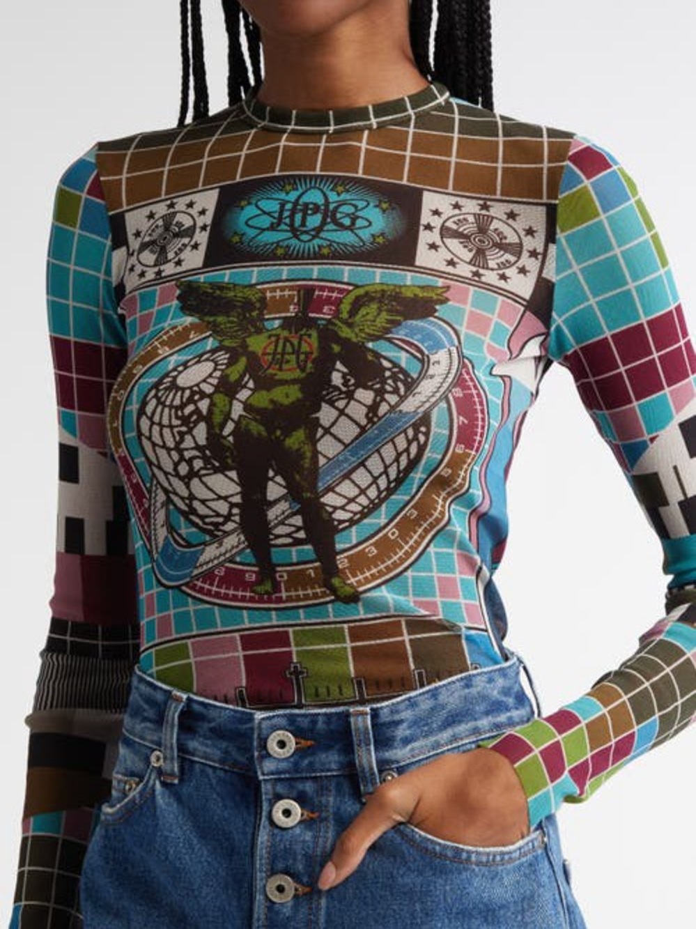 Jean Paul Gaultier JPG mesh Top